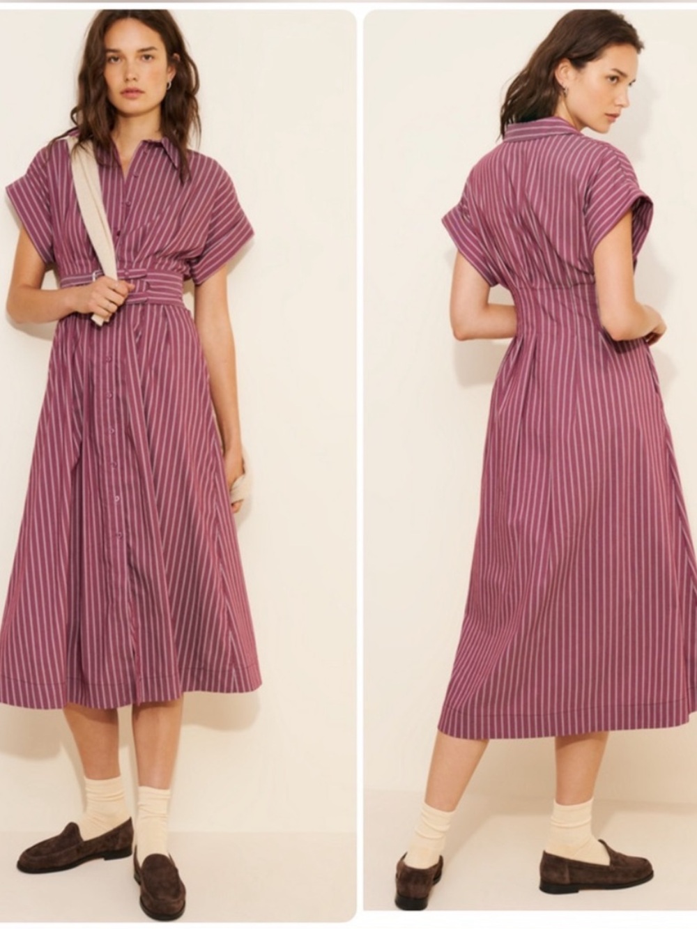 Anthropologie x Exquise Tobie Double Buckle Shirt Dress Size XL NWT